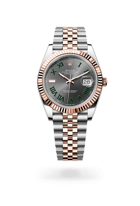 Role_x Datejust Two-Tone Rose Gold Roman Dial Watch