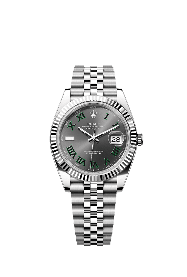 Role_x Datejust Silver Grey Roman Dial Watch