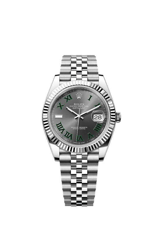 Role_x Datejust Silver Grey Roman Dial Watch