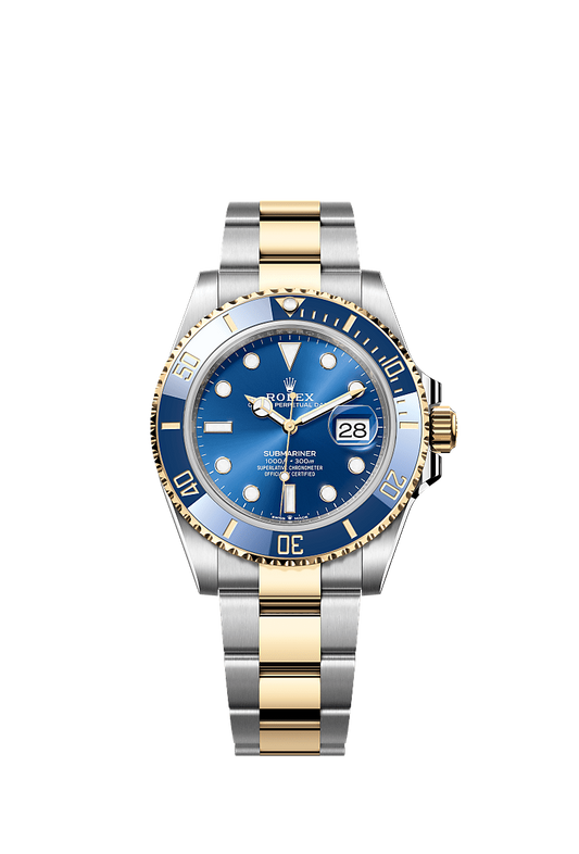 Role_x Submariner Blue Dial Two-Tone Gold & Silver Watch
