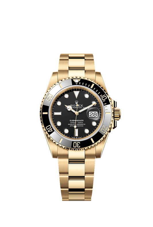 Role_x Submariner Black Dial Full Gold Luxury Watch