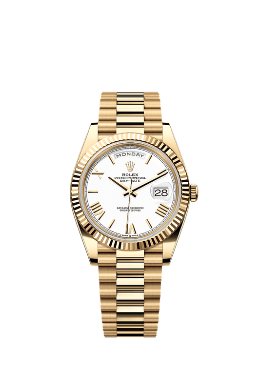 Role_x Gold Day-Date Quartz Watch